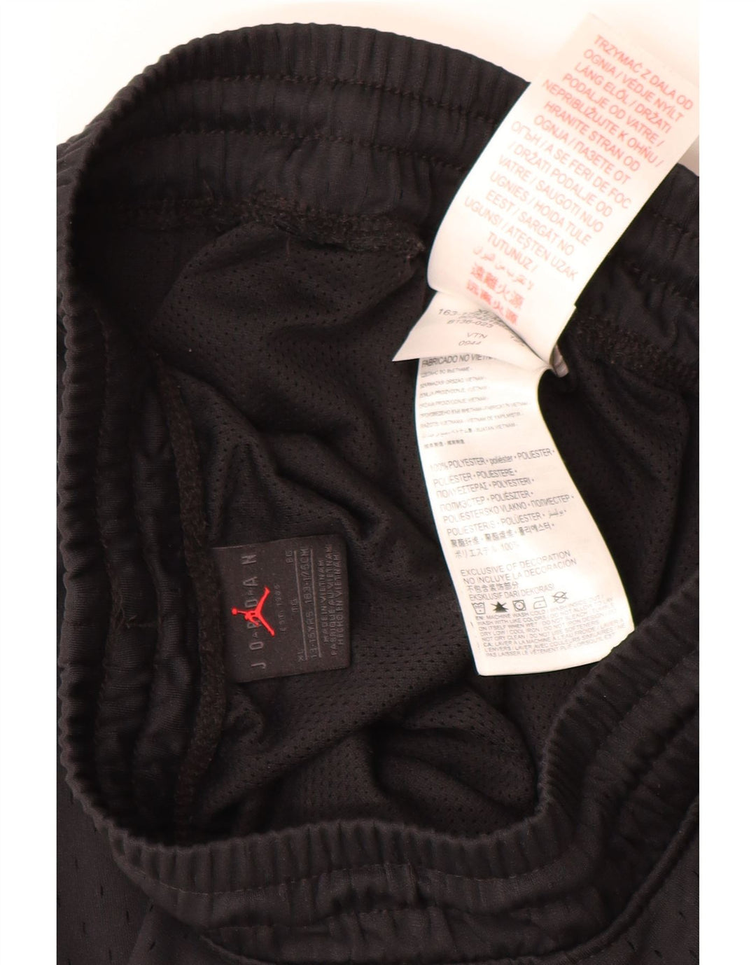 JORDAN Sportske kratke hlače za dječake 13-14 godina XL crni poliester