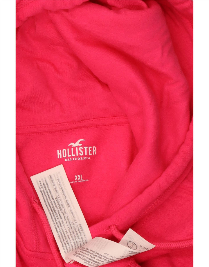 HOLLISTER Ženska prevelika majica s kapuljačom UK 20 2XL Ružičasti pamuk