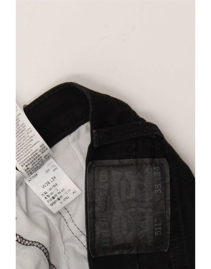 Levi's muške 511 uske traperice W38 L34 crni pamuk