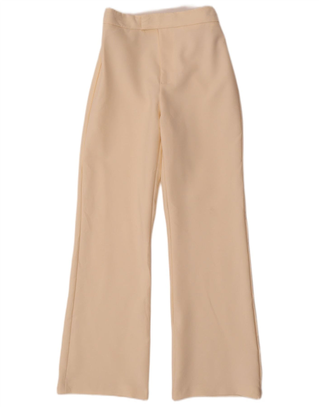 Ležerne hlače visokog struka ZARA za djevojčice 13-14 godina W26 L28 sivobijele