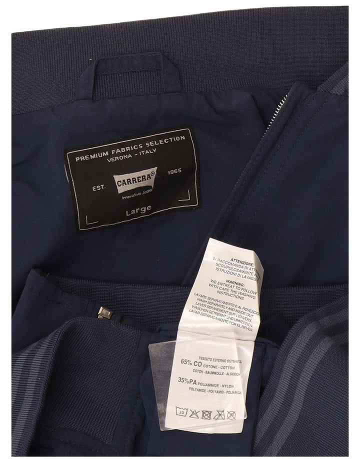 Carrera muška bomber jakna UK 40 Large tamnoplavi pamuk