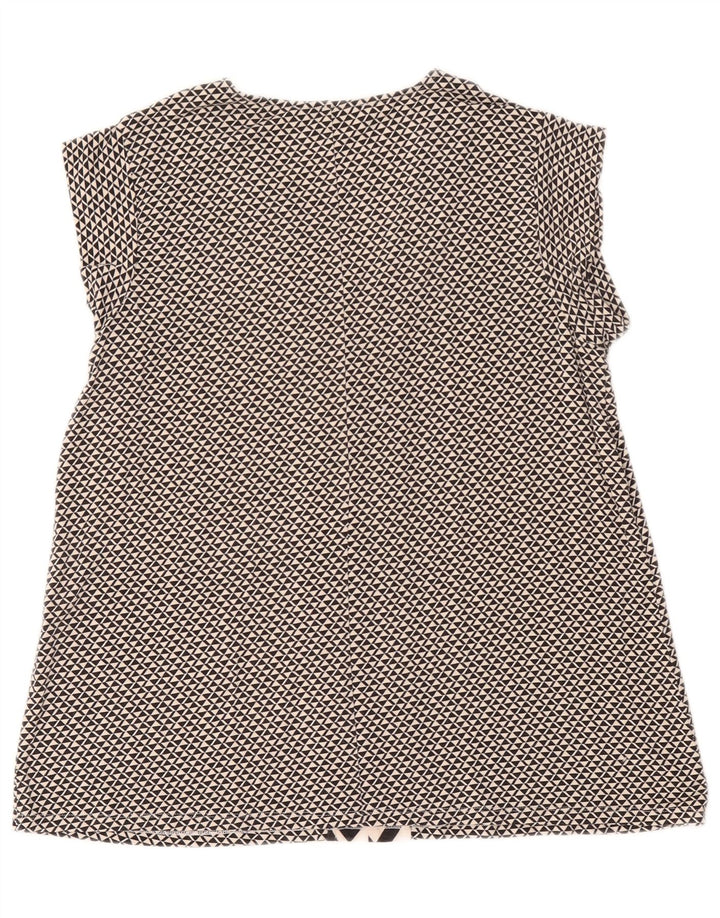 Max Mara gornji dio ženske vikend bluze UK 14 Large Black Geometric