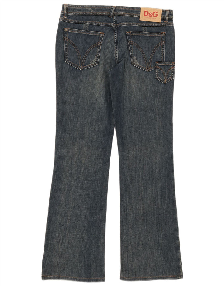 Ženske traperice Dolce & Gabbana Bootcut W30 L30 Plavi pamuk