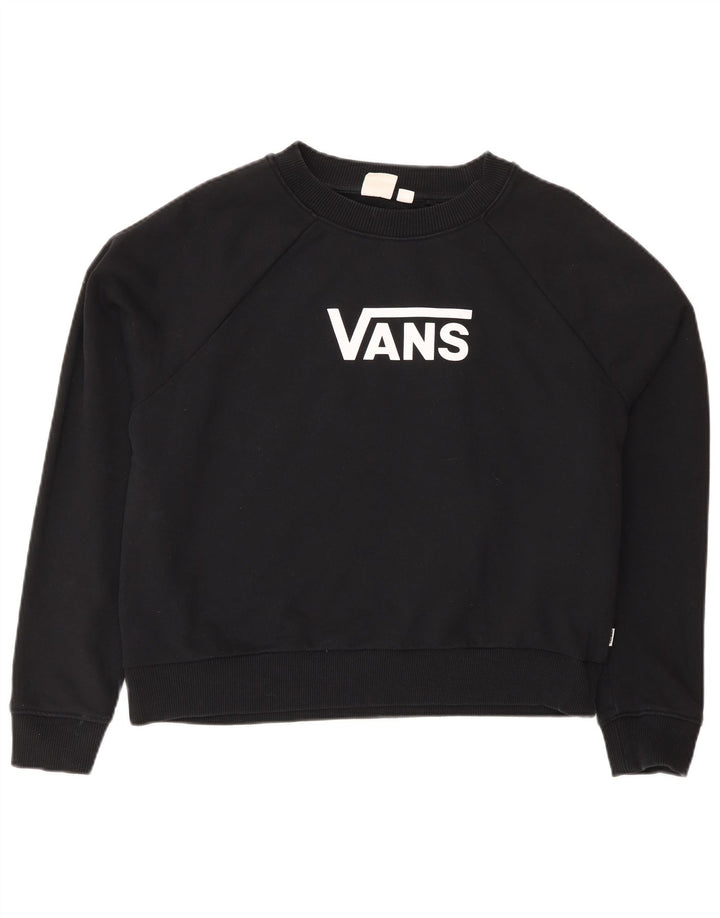 Vans Ženska prekomjerna majica s grafičkim motivima UK 14 Srednje crni pamuk