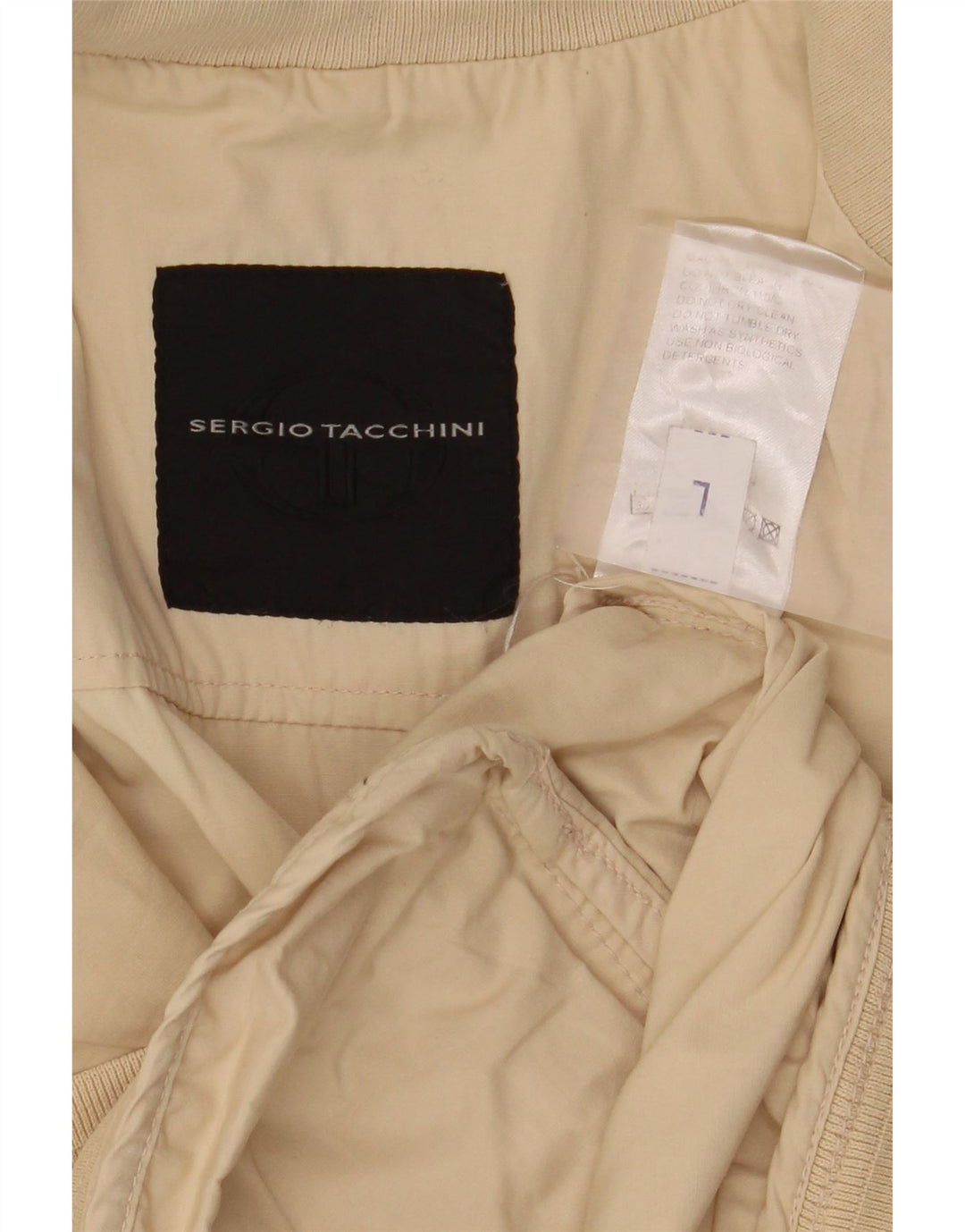 Sergio Tacchini muška bomber jakna UK 40 Large Beige Cotton