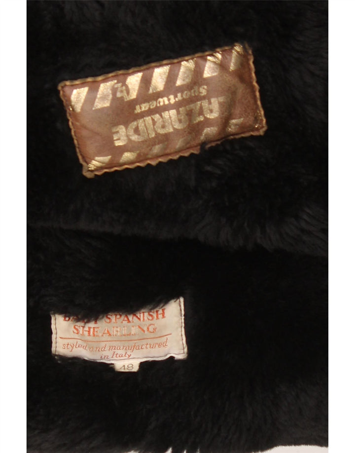 VINTAGE muška jakna s dvostrukim kopčanjem opuštenog kroja IT 48, srednje crne strige