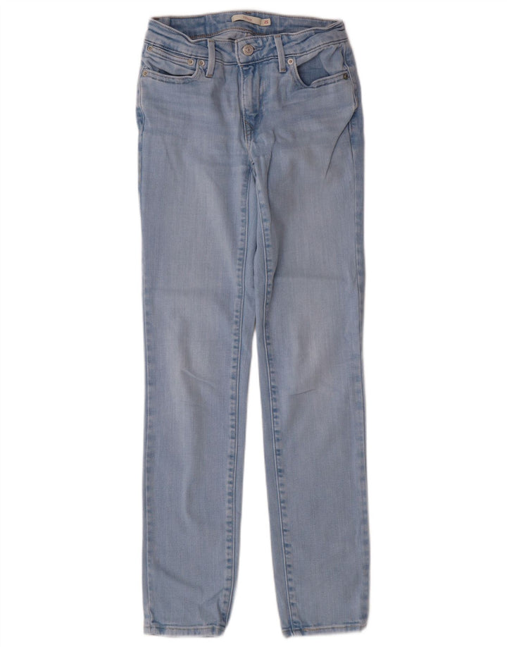 LEVI'S Womens 712 Slim Jeans W25 L29 Blue Cotton