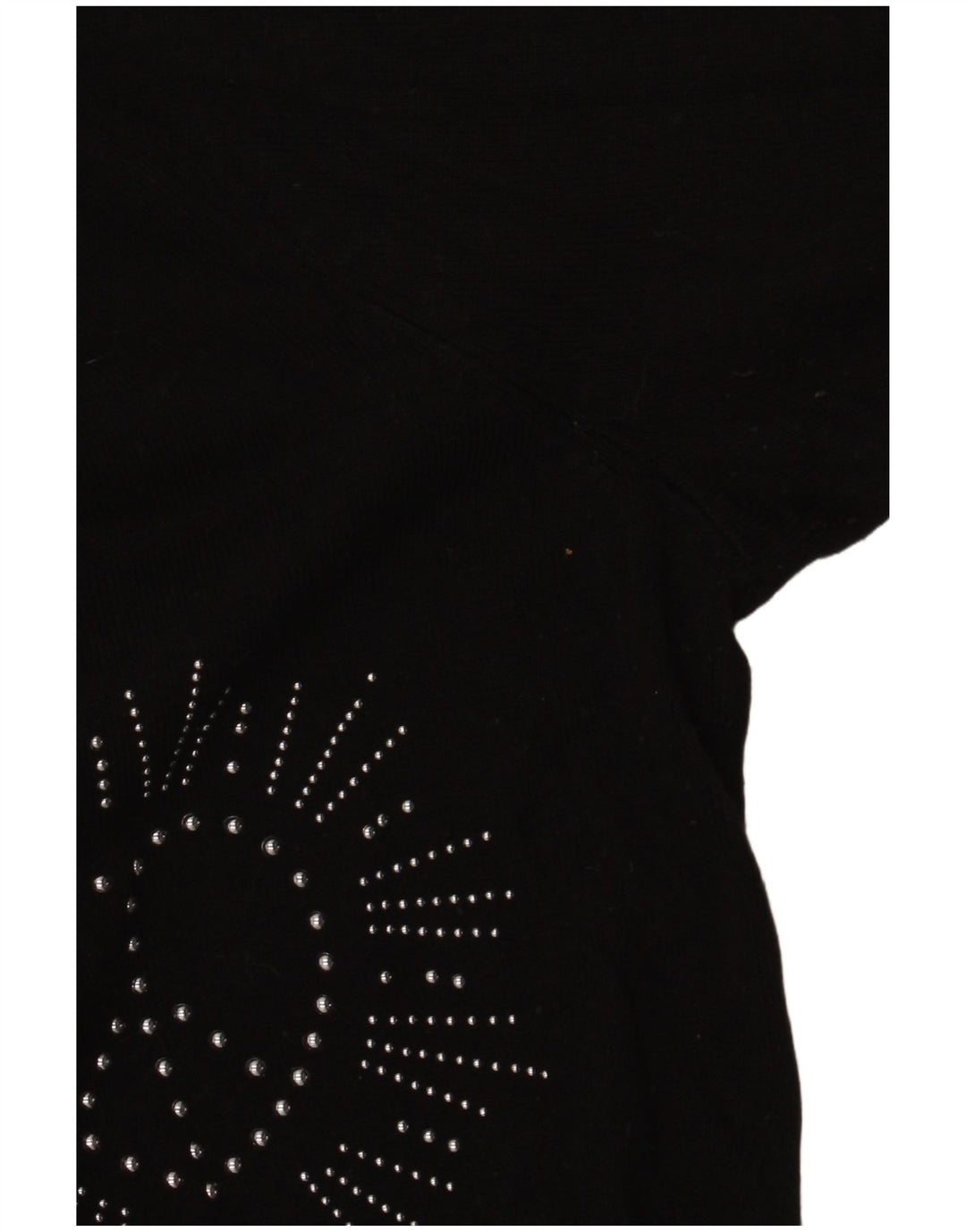 DESIGUAL Ženski džemper s V-izrezom UK 16 Veliki crni sintetički