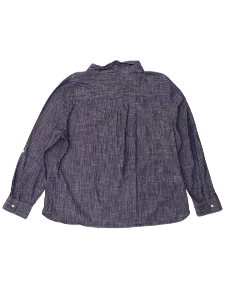 Tommy Hilfiger ženska pulover majica UK 20 2XL pamuk s plavim flekama