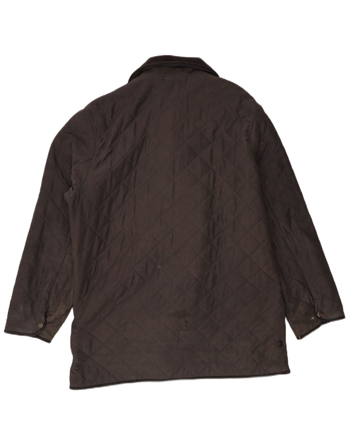 Barbour muška prošivena jakna UK 42 XL smeđi poliester
