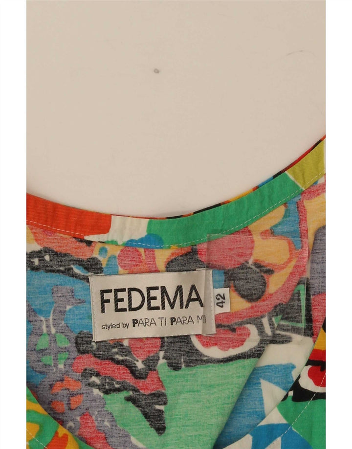 Vintage ženska majica kratkih rukava s grafičkim motivima IT 42 srednje raznobojna geometrija