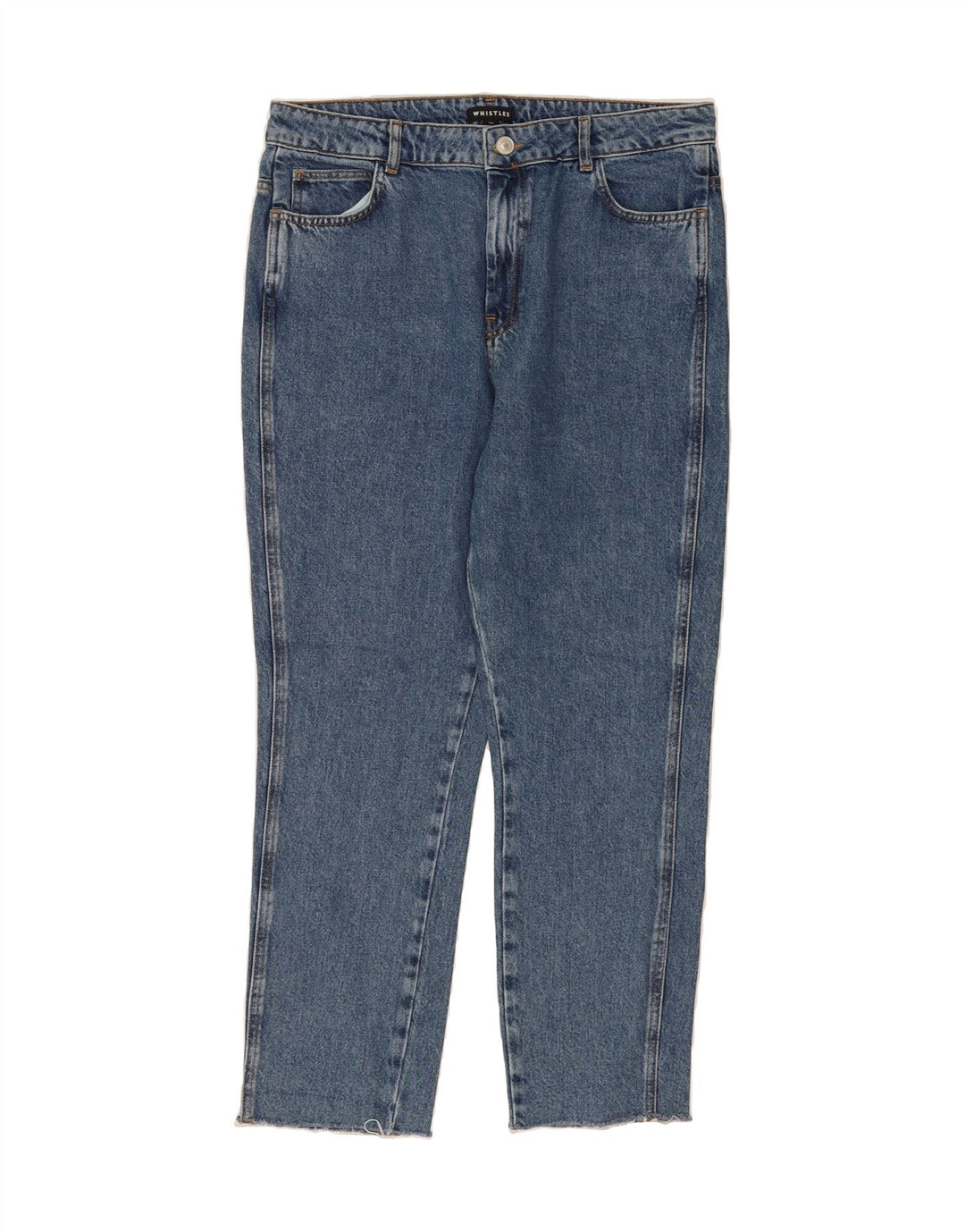 WHISTLES Womens Straight Jeans W32 L27 Blue Cotton Vintage Whistles and Second-Hand Whistles from Messina Hembry 