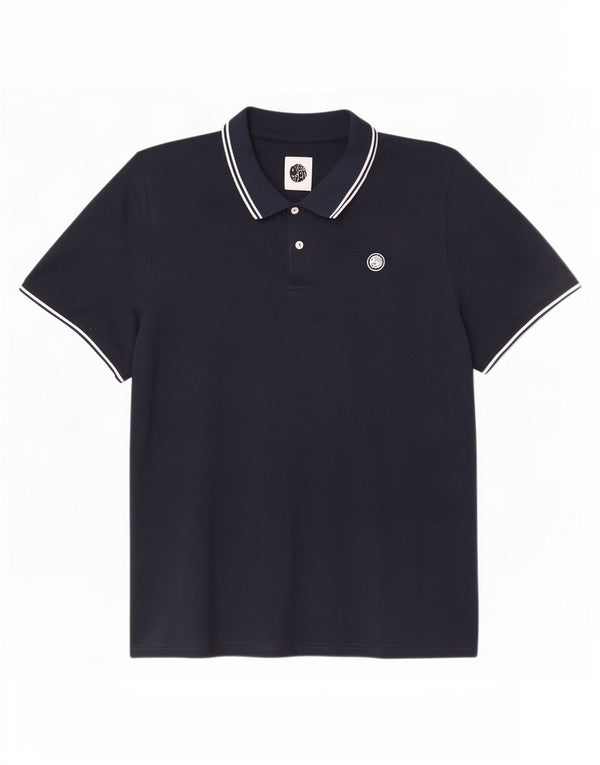 Pretty Green muška polo majica 2XL tamnoplavi poliester na pruge