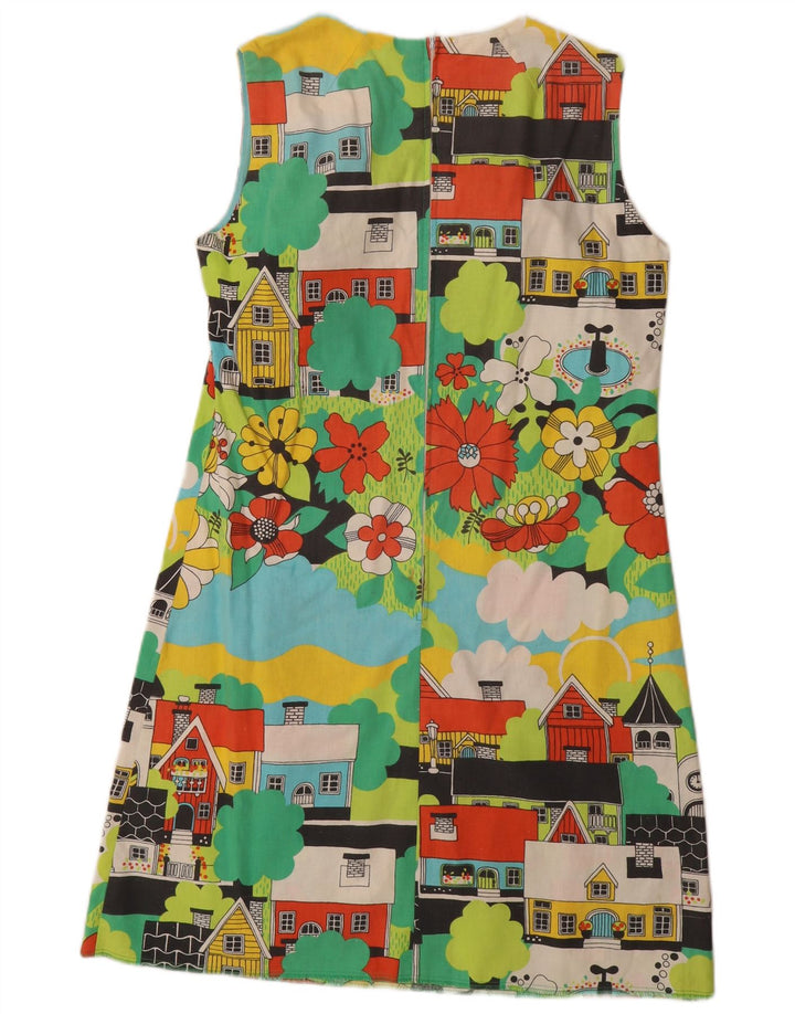 VINTAGE ženska osnovna haljina IT 42 Srednje raznobojna cvjetna novost