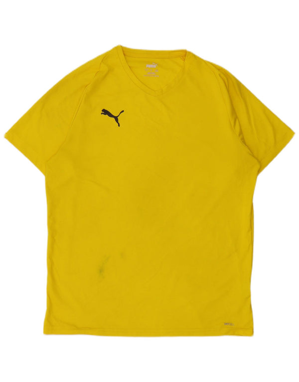 Puma muška majica kratkih rukava Veliki žuti poliester