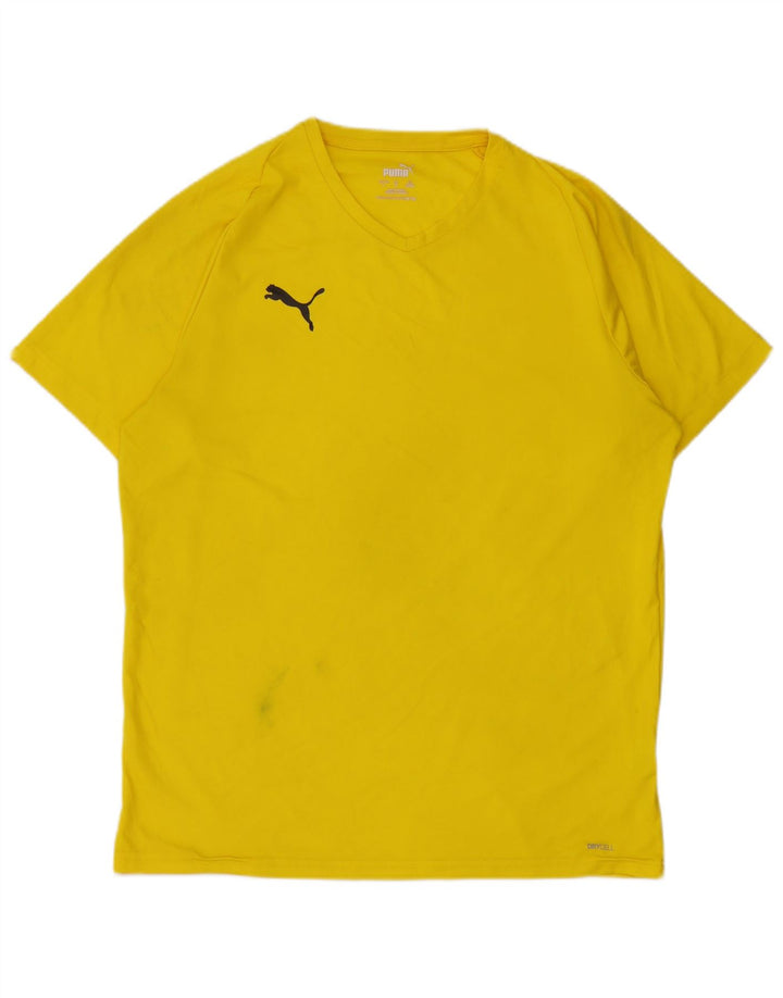 Puma muška majica kratkih rukava Veliki žuti poliester
