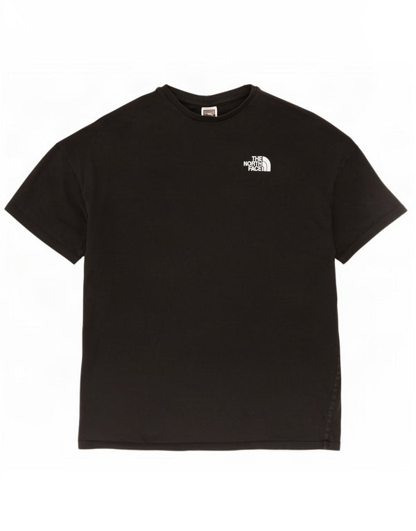 The North Face ženska velika majica kratkih rukava UK 14 srednje crni pamuk