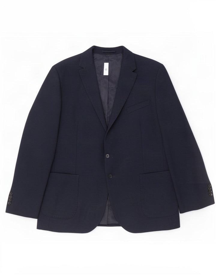 Marks & Spencer muška jakna sa 2 gumba UK 48 4XL tamnoplavi poliamid