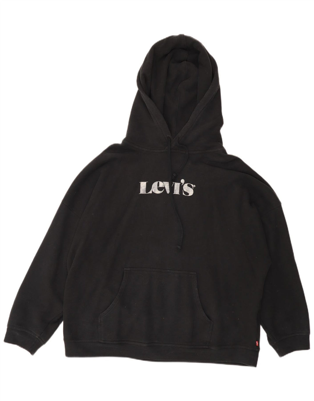 LEVI'S Ženska majica s kapuljačom s grafičkim motivima UK 16 Veliki crni pamuk