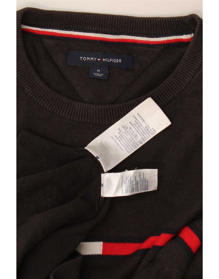 Tommy Hilfiger muški džemper s okruglim izrezom srednje sivi pamuk