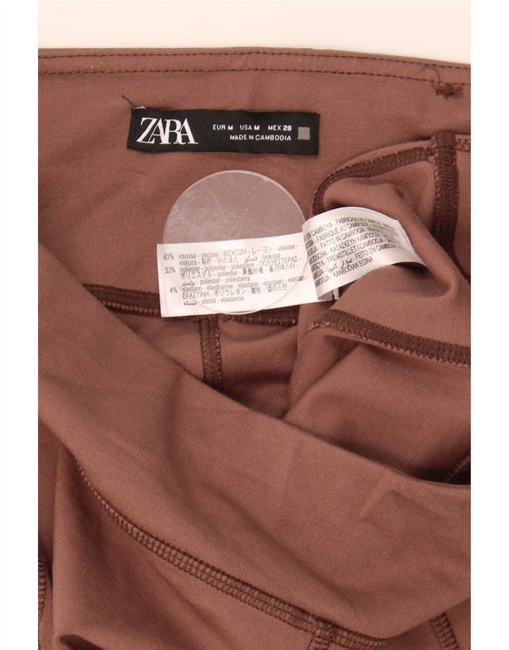 Zara ženske tajice srednje veličine W28 L29 smeđa viskoza