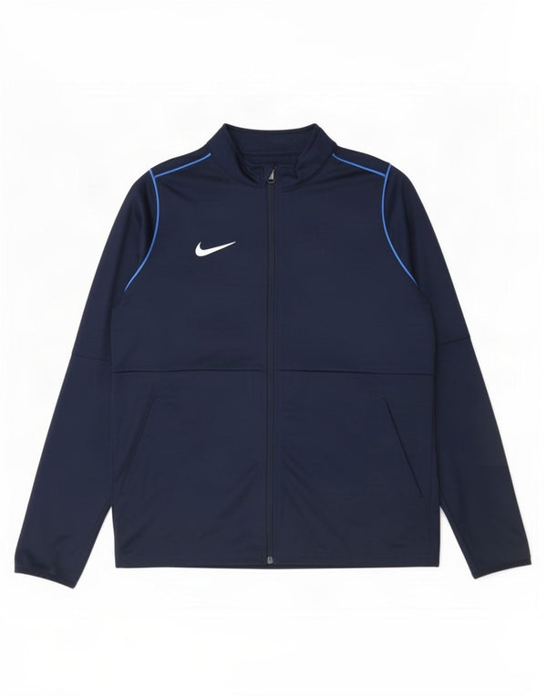 Nike Boys Dri Fit Regular Gornja jakna za trenirku 13-14 godina XL tamnoplava