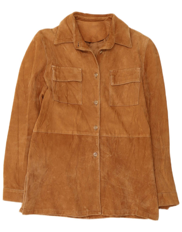 VINTAGE ženska jakna od brušene kože IT 44 srednje bež kože