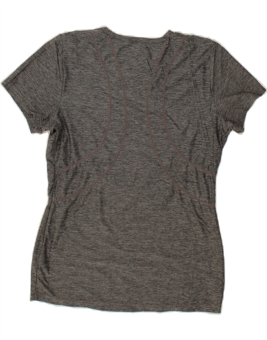 REEBOK Womens T-Shirt Top UK 10 Small Grey Polyester Vintage Reebok and Second-Hand Reebok from Messina Hembry 