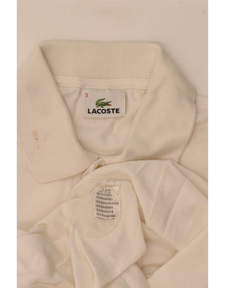 Lacoste muška polo majica veličine 3 Mala bijela pamučna