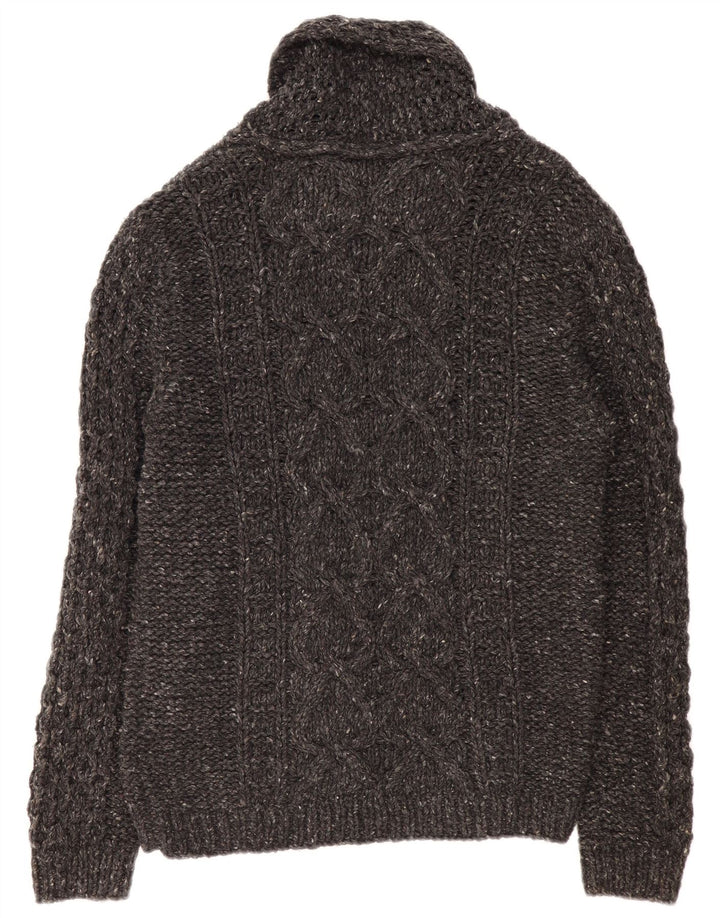 DIESEL Muški kardigan pulover velike sive pjegave vune