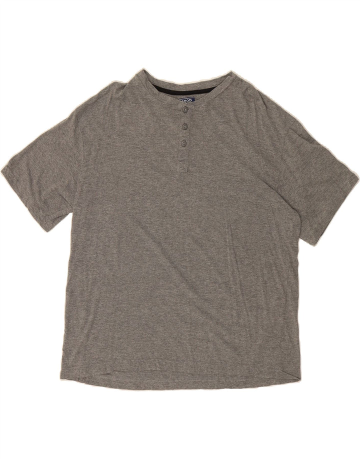 IZOD Mens Izod T-Shirt Top XL Grey Cotton Vintage Izod and Second-Hand Izod from Messina Hembry 