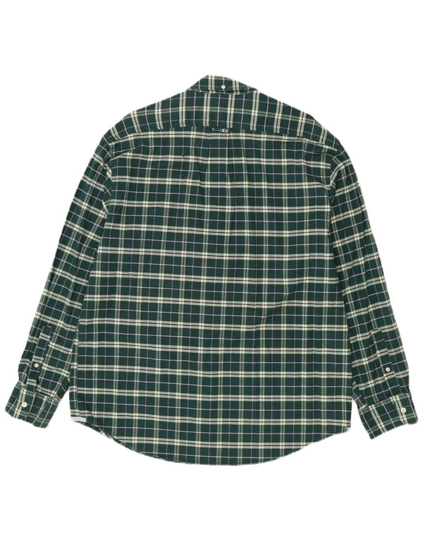 Izod muška rastezljiva majica XL zeleni karirani pamuk