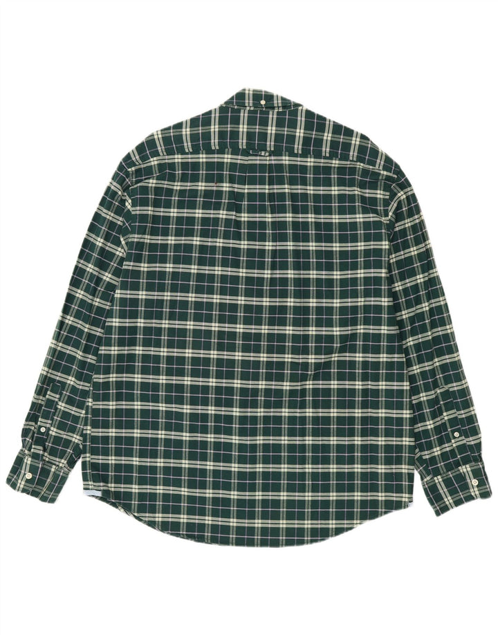 Izod muška rastezljiva majica XL zeleni karirani pamuk