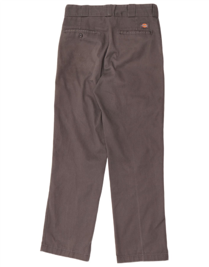 Dickies muške ravne chino hlače W32 L32 sivi poliester