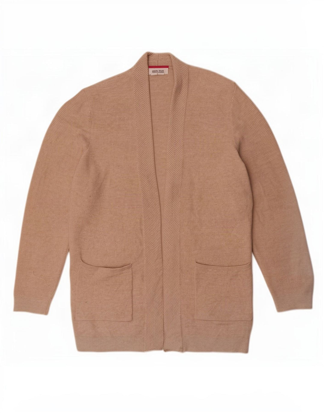 Bijeli ženski otvoreni kardigan pulover UK 10 Small Beige