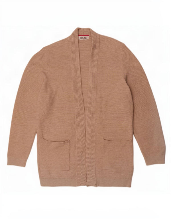Bijeli ženski otvoreni kardigan pulover UK 10 Small Beige