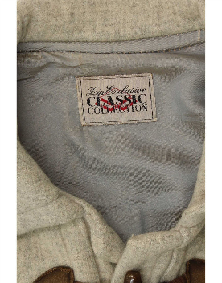 Zip Muški Duffle Coat UK 42 XL Zelena vuna