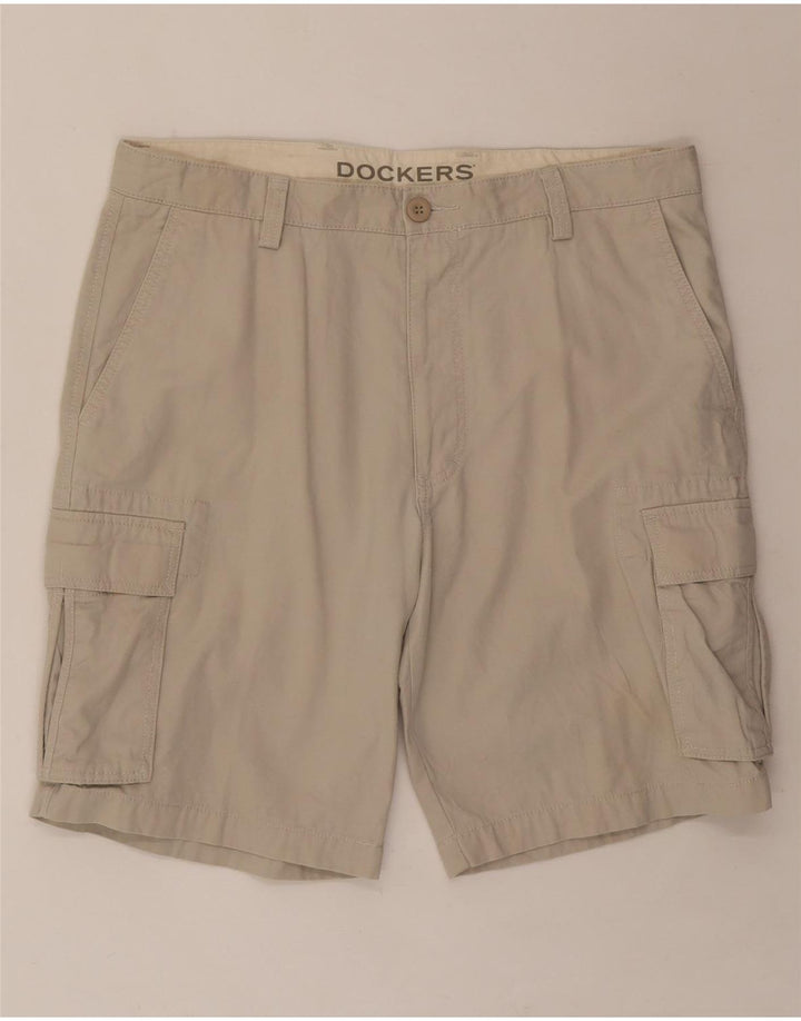 DOCKERS Mens Cargo Shorts W36 Large  Beige Cotton Vintage Dockers and Second-Hand Dockers from Messina Hembry 
