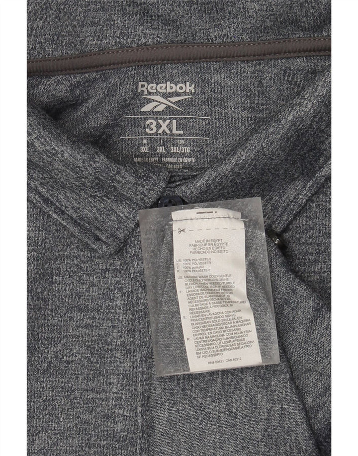 Reebok muška polo majica 3XL sivi flekasti poliester