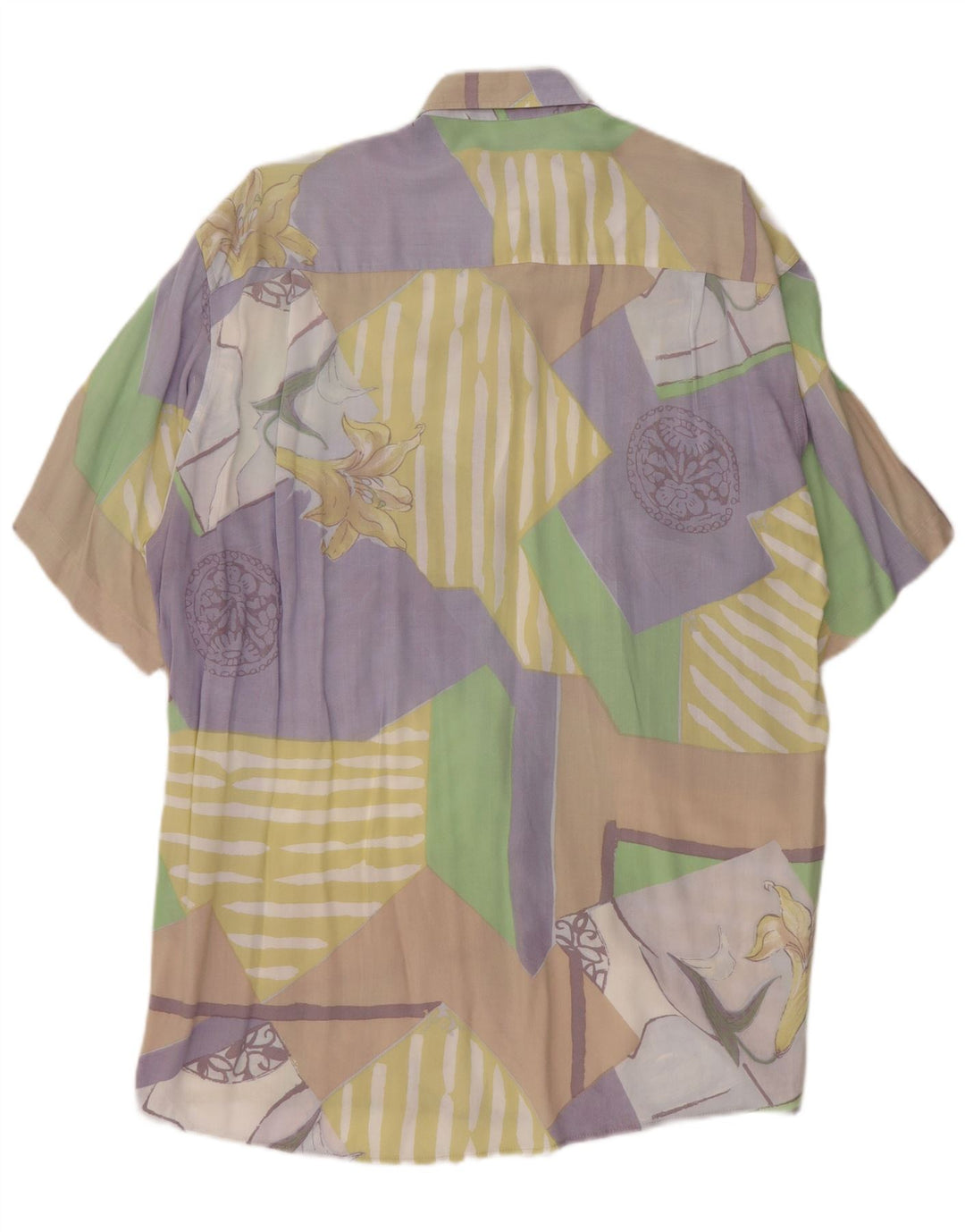 CASA MODA Muška košulja kratkih rukava Veliki raznobojni patchwork