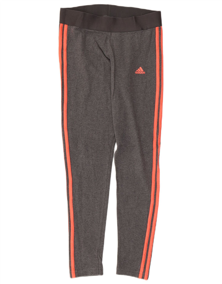 ADIDAS ženske tajice UK 12/14 srednje sive pamuk