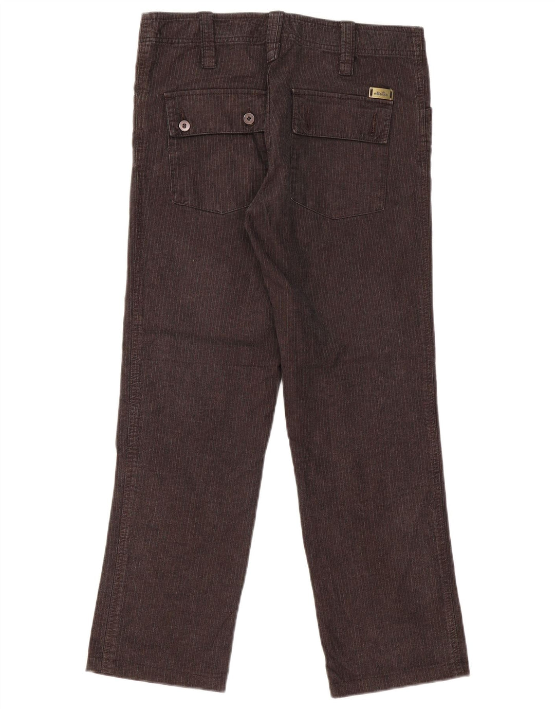 ELLESSE Ženske ravne Cargo hlače IT 44 srednje W32 L28 sive pruge