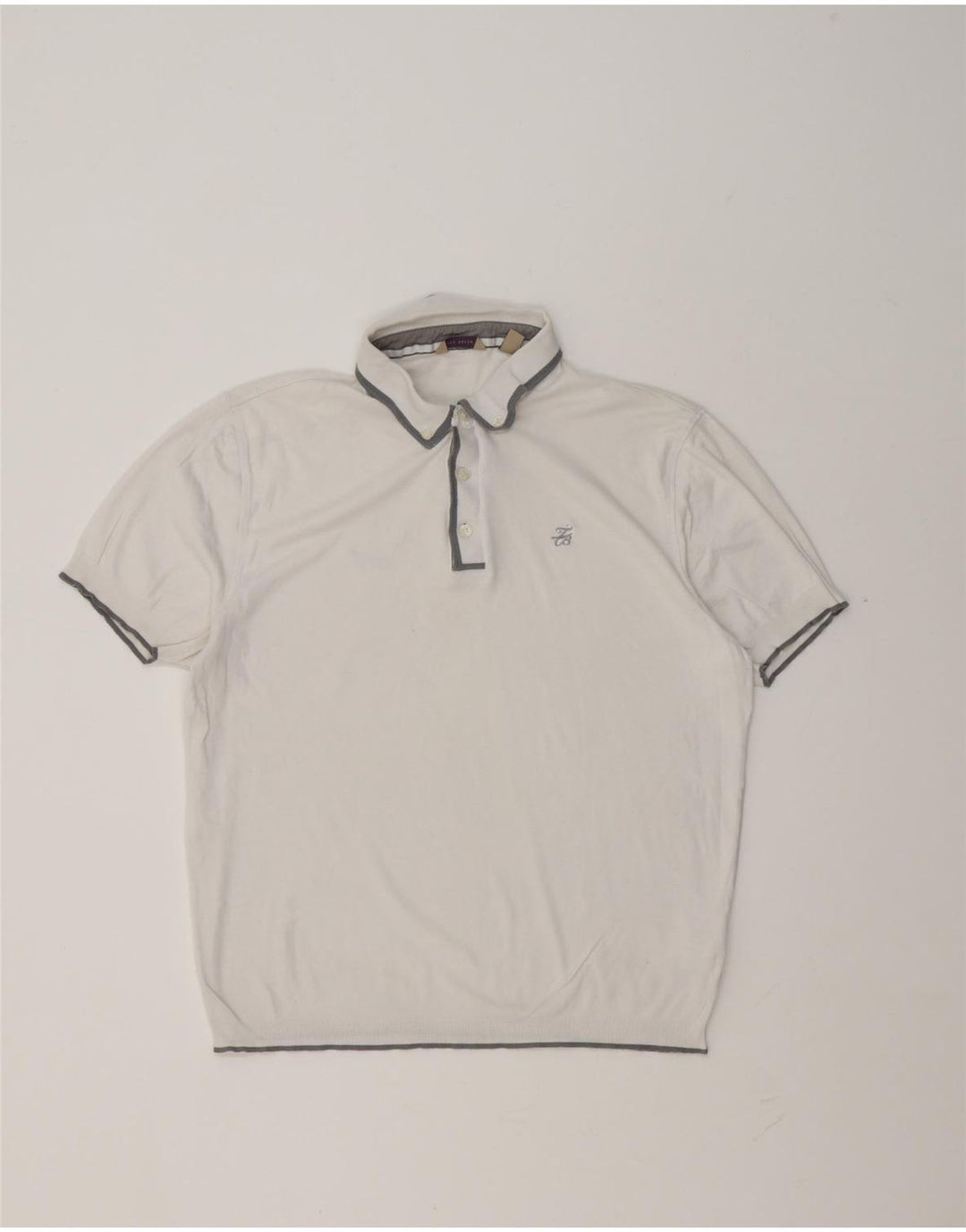 Muška polo majica Ted Baker, veličina 5 XL, bijeli pamuk