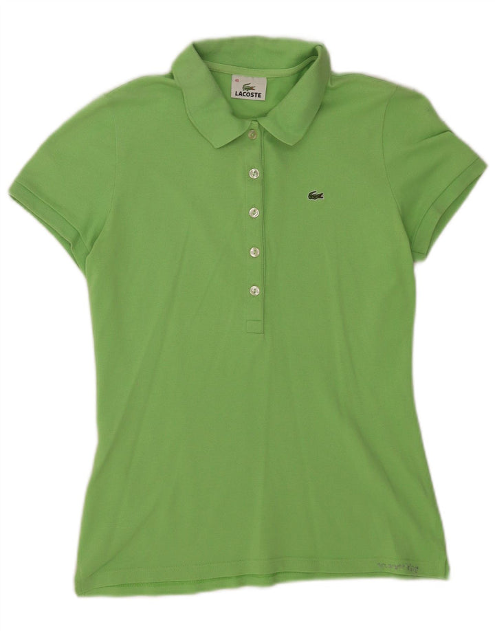 Lacoste ženska polo majica veličine 40, srednje zeleni pamuk
