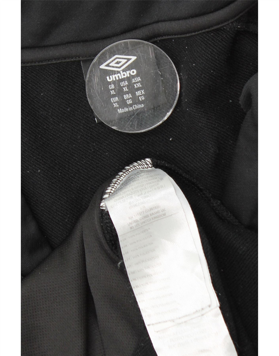 Umbro muška trenirka s grafičkim motivima, gornja jakna XL, crni poliester