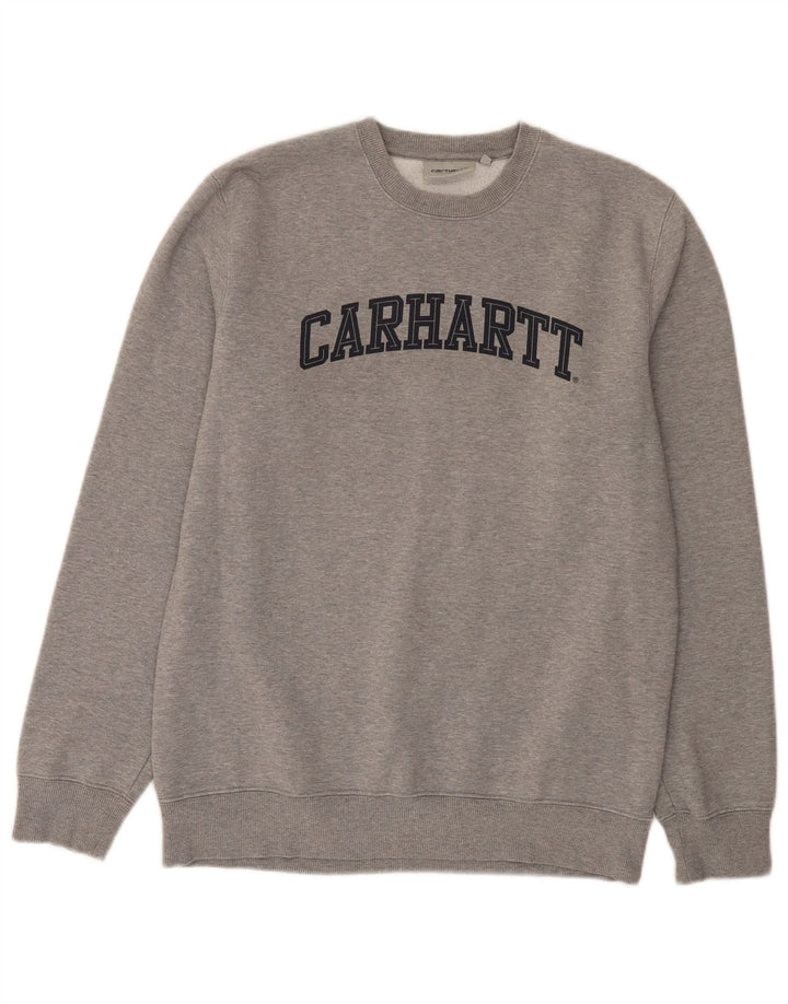 Carhartt muška trenirka s grafičkim motivima, srednje sivi pamuk