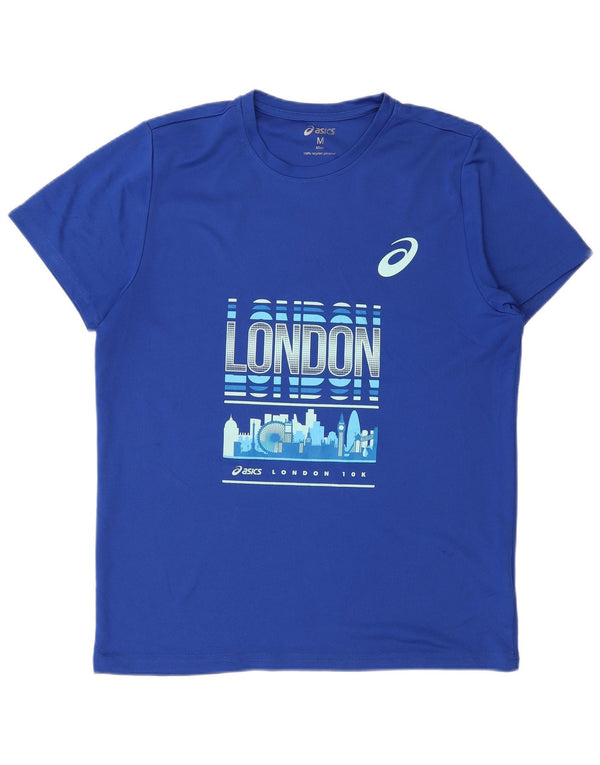Asics London Graphic T-Shirt Top srednje plavi poliester