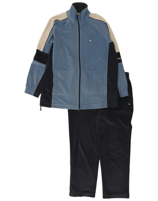 Diadora muška puna trenirka od velura UK 44 XL poliester plave boje