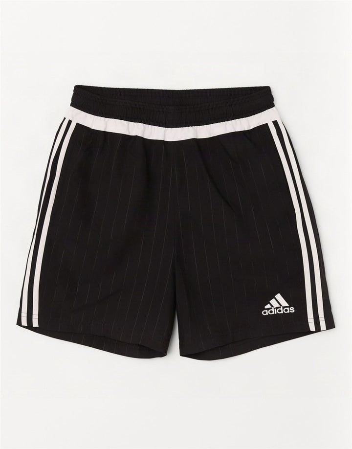 Adidas muške sportske kratke hlače srednje crne pruge od poliestera