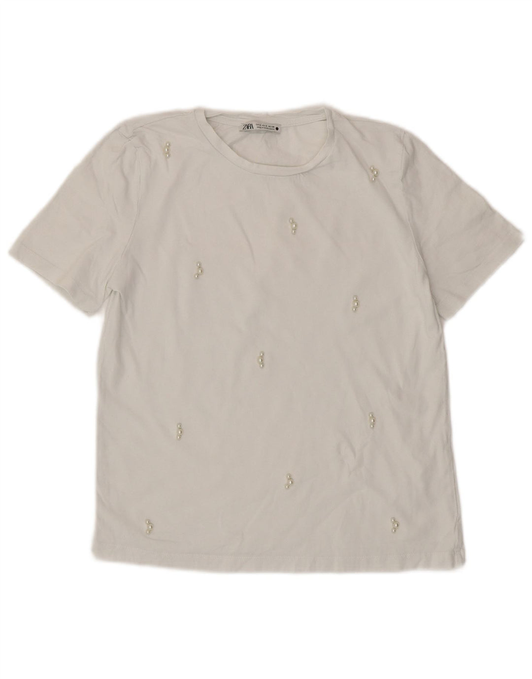 ZARA ženska majica kratkih rukava UK 8 Small White
